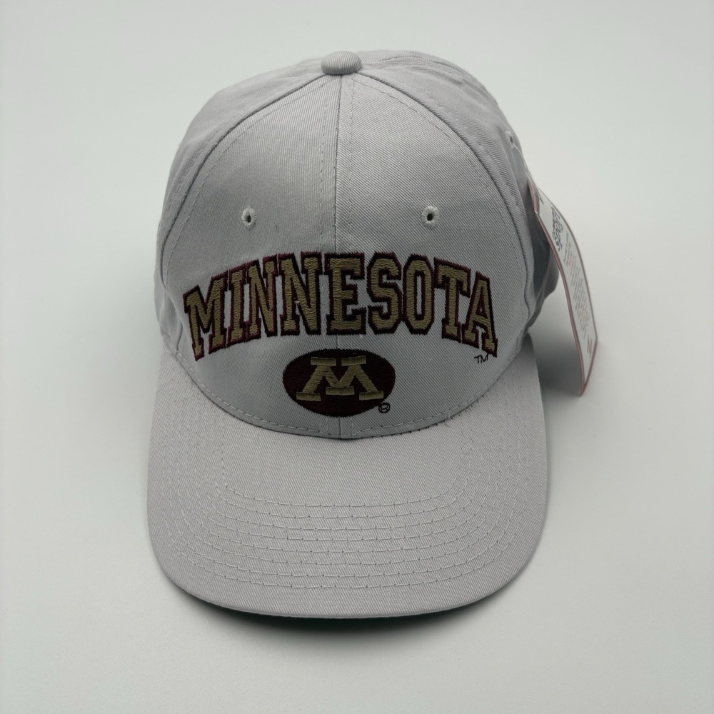 Vintage Minnesota Golden Gophers Hat Zephyr Sport Cap Snapback White Cotton NWT